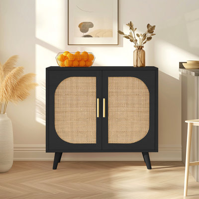 Buffet avec rangement, armoire de salle de bain décorative, avec deux portes et 4 compartiments de rangement, armoire avec pieds en bois massif, armoire pour vestibule, entrée, salon