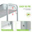 Adyanna 79cm H x 44cm W Utility Cart with Wheels-695741787
