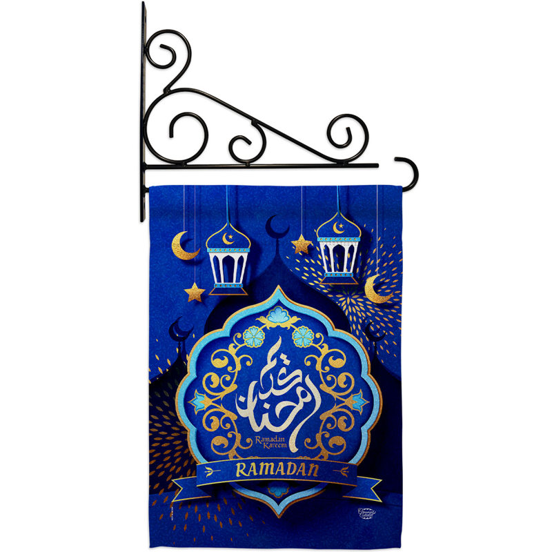Double Sided 18.5'' H x 13'' W Polyester Flag Set