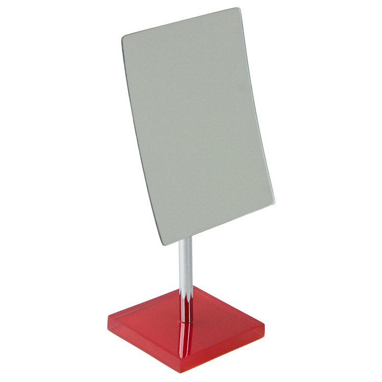 Miroir rectangulaire à loupe 2,5 x Currahee, Rouge