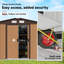 Outsunny 9 x 6 ft Metal Garden Shed Waterproof Galvanised-17873829