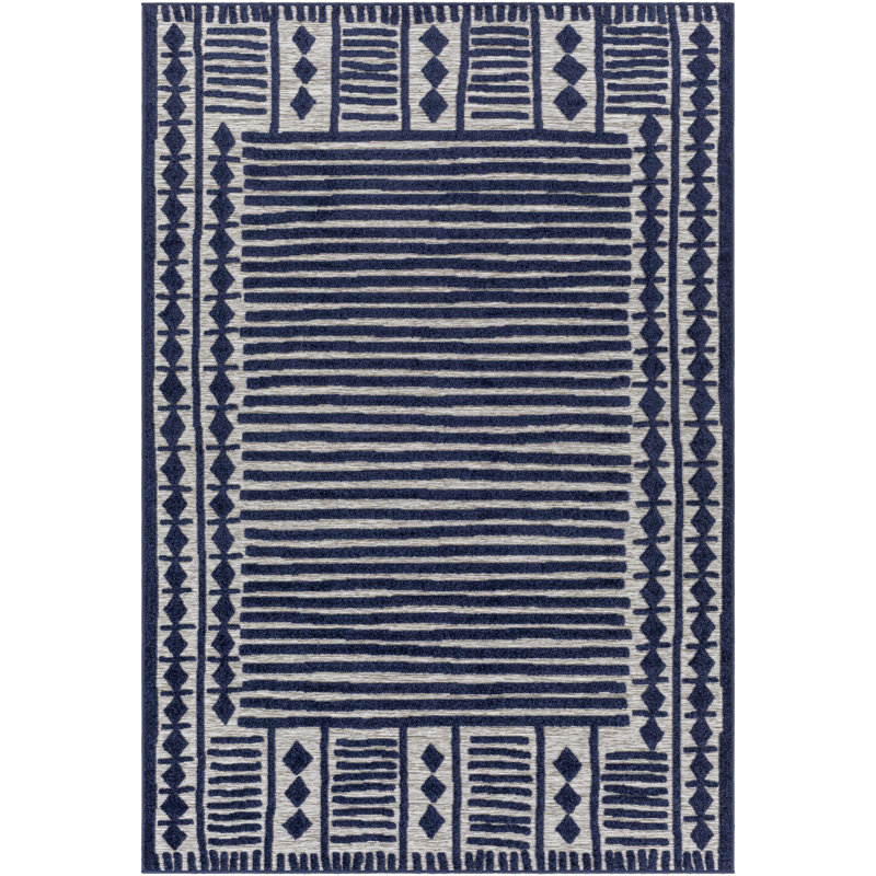 Hironobu Indoor / Outdoor Rug, Rectangle 5'3" x 7'3"