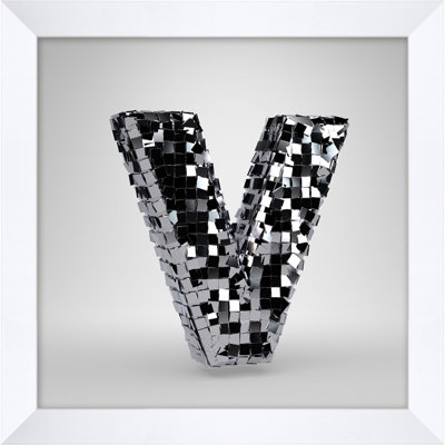 Disco Letter V Print by Mat Sanders