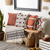 Geometric Cotton Reversible Pillow Cover