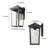 Adwita 1- Light Matte Black Lantern Outdoor Wall Sconce-409590073