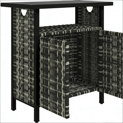 Table basse d'extérieur, organisateur d'armoire de rangement pour serviettes d'extérieur, table de bar d'extérieur