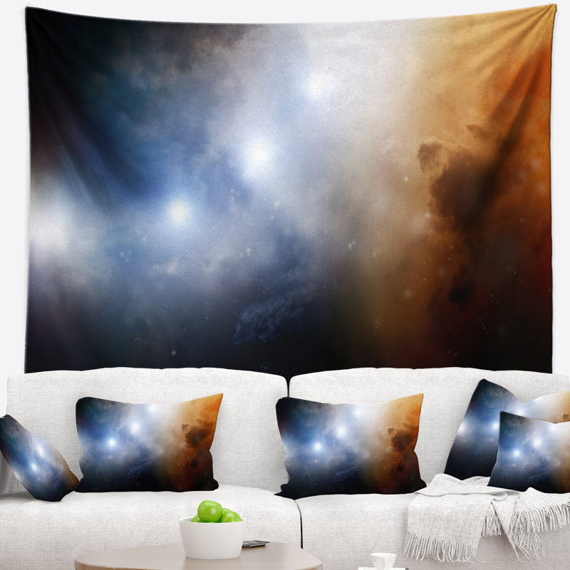 Tapis de ciel lumineux de spacescape, H 32 po x l 39 po