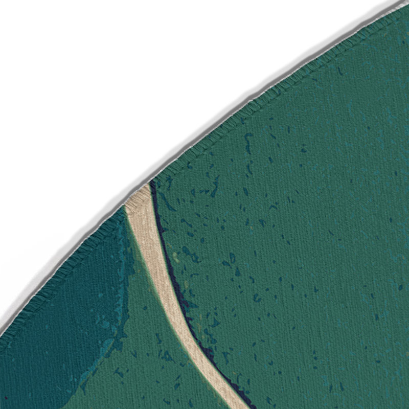 Witty Loop Indoor And Outdoor Area Rug, Round 5'
