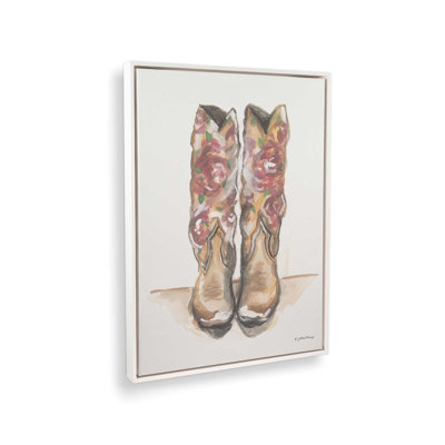 Floral Boots by Jessica Mingo Art Print