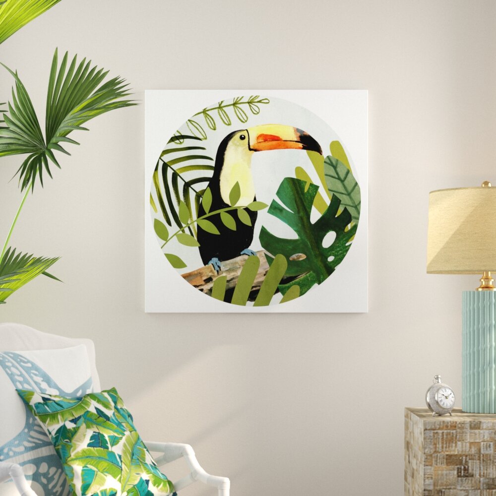 Leinwandbild Flamingo Forest Kollektion C von Victoria Borges