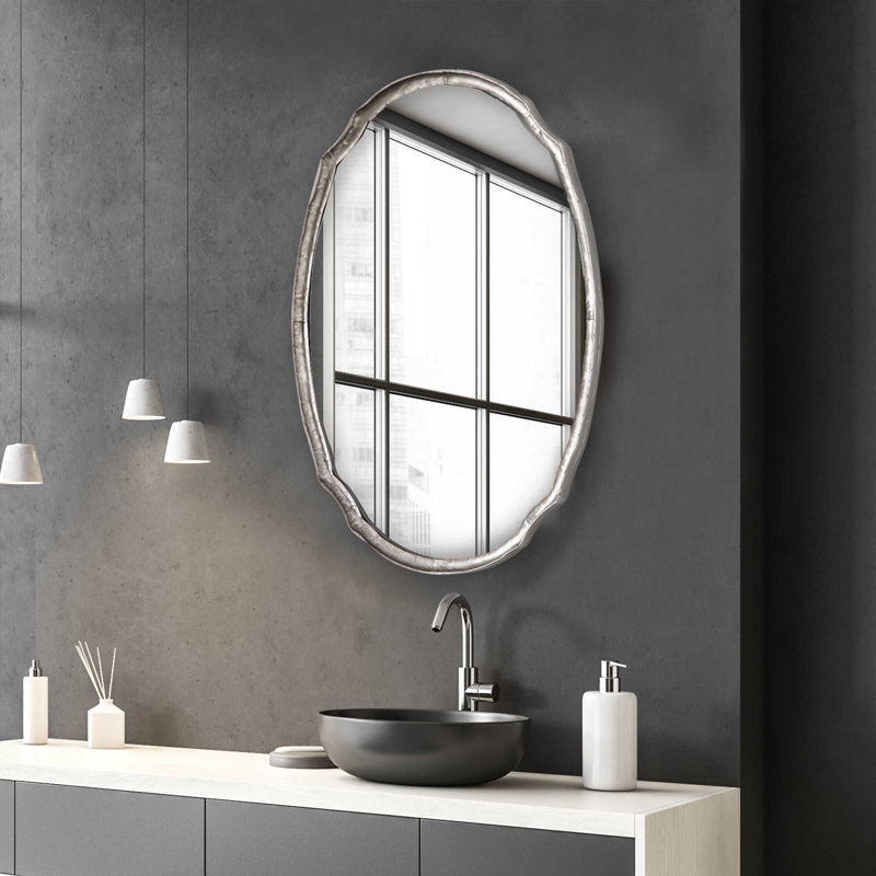 Miroir biseauté Avik, Argent