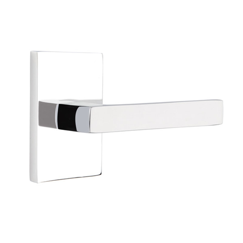 Dumont Double Dummy Door Lever, Right, Polished Chrome
