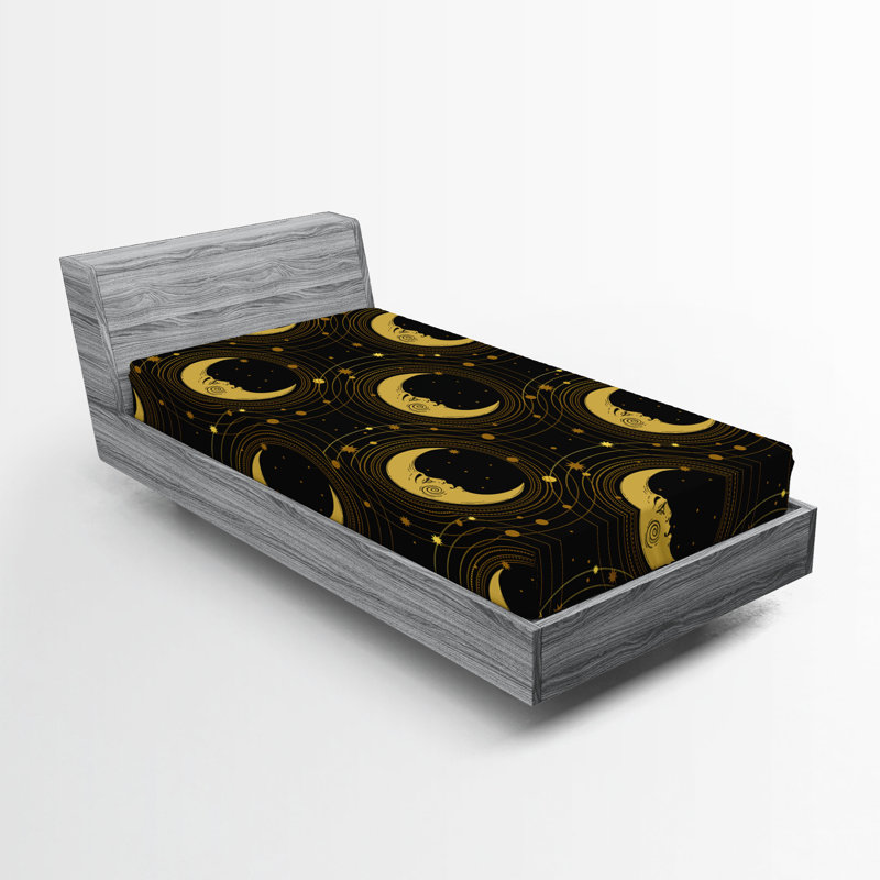 Drap-housse céleste Ambesonne, Drap-housse de taille simple