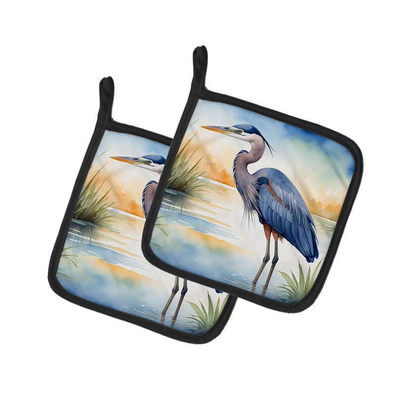 Paire de poignées bleues Heron