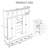 78.7" H Hallway Tree With 5 Drawers And 5 Storage Cubbies-16860147