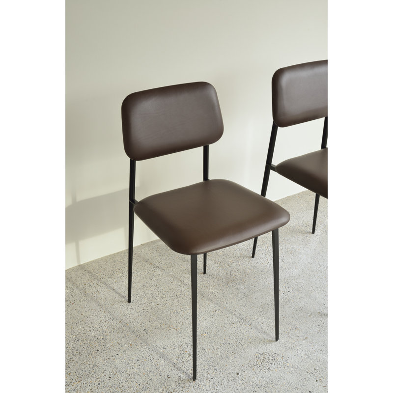 DC Leather Dining Chair, Chocolate