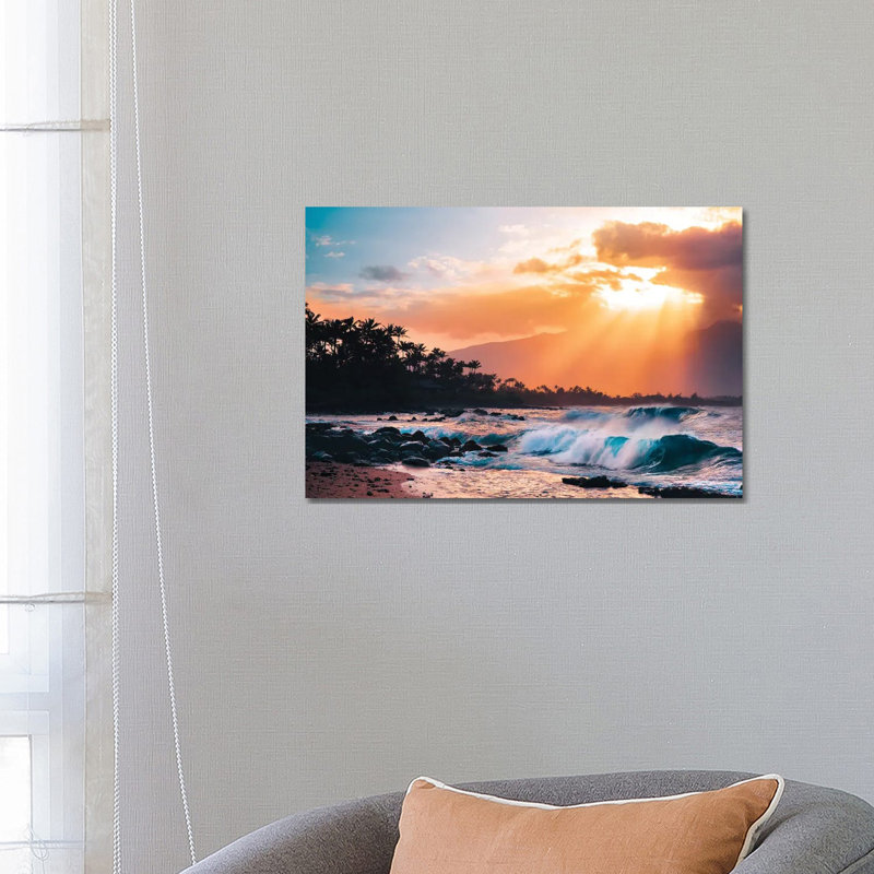 Sunset Paradise 1 Piece Wrapped Canvas Wall Art, 45.72cm H x 66.04cm W