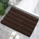 Faddis Soft Striped Rectangle Absorbent Non-Slip Bath Rug