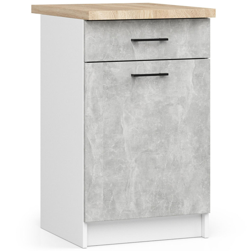Oliwia kitchen base cabinet, 85cm H x 50cm W x 46cm D