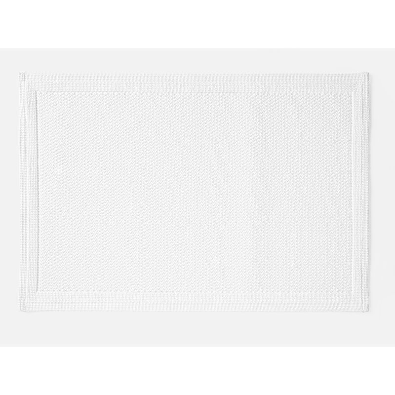 Cove Organic Bath Rug 2'X3' River, Alpine White