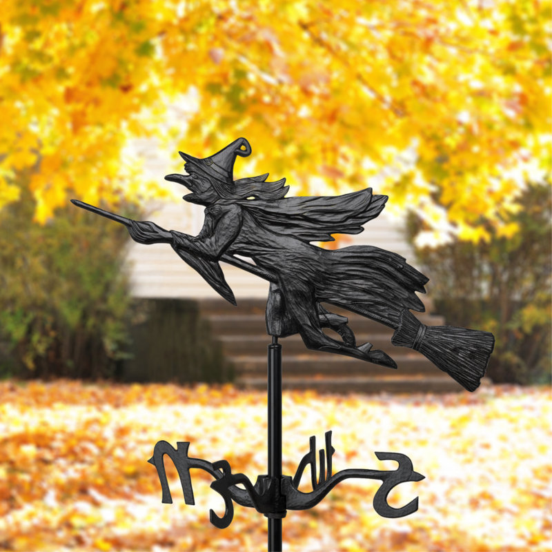 Girouette de jardin avec plie volante, Noir