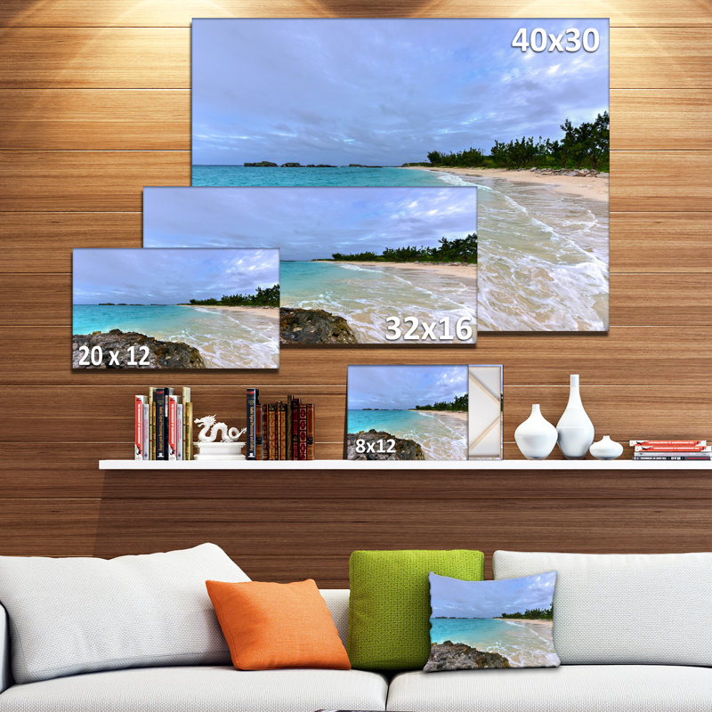 Clearwater Beach Bermuda - reproduction de photo sur toile tendue, H 20 po x l 20 po x P 1 po