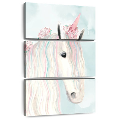 Ashelle, licorne, fleurs