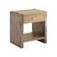 Table de chevet en bois avec 1 tiroir et compartiment ouvert, table de chevet industrielle pour chambre à coucher