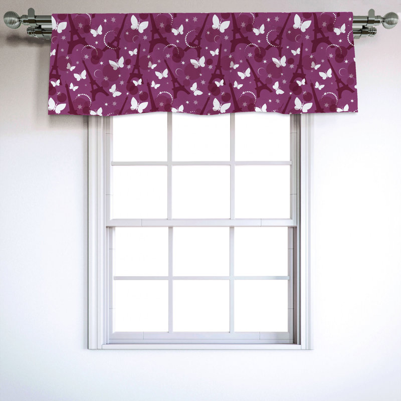 Sateen Ruffled Window Valance