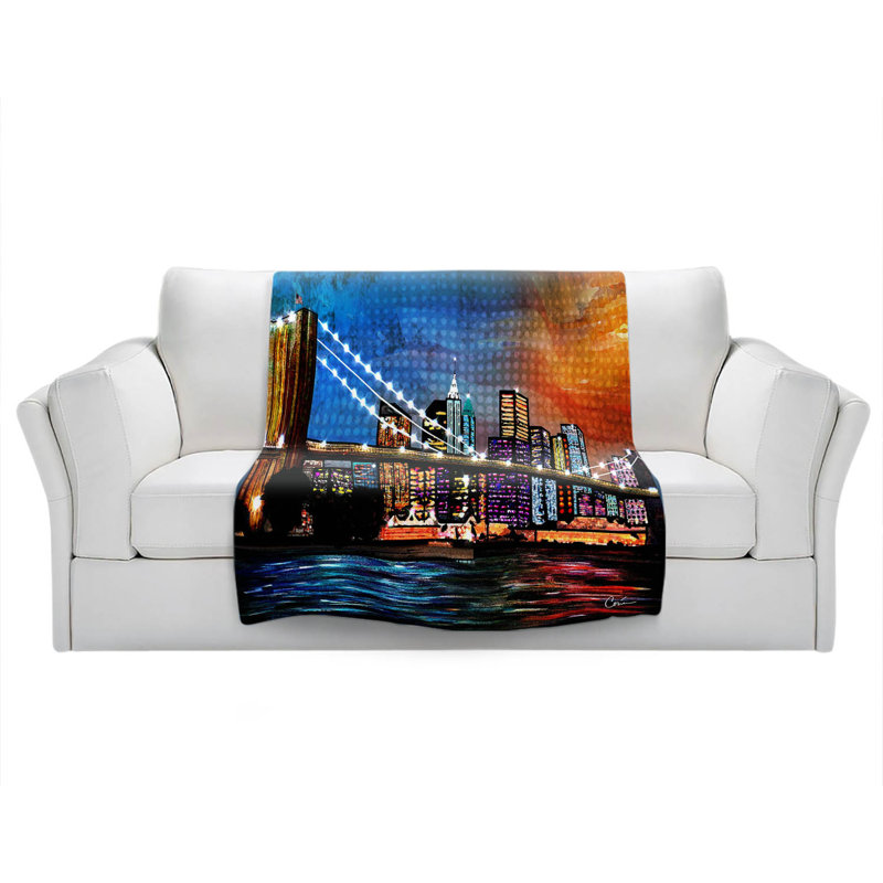Hand Woven Throw Blanket, 68" x 80"