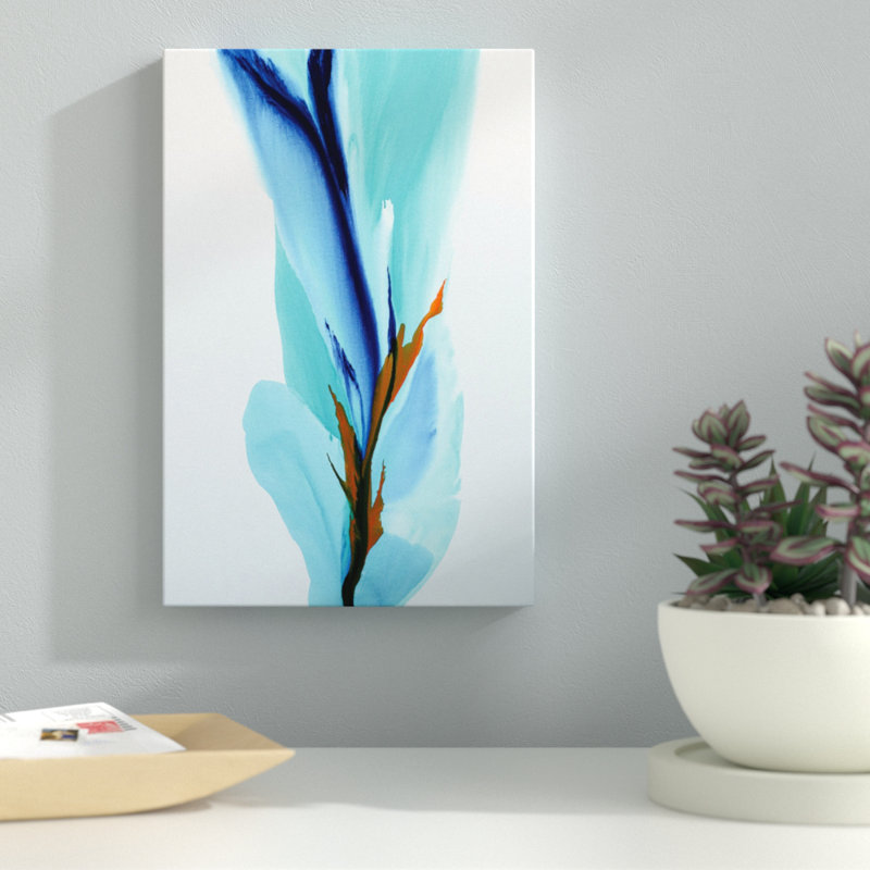 Carte d’appel de printemps, peinture sur toile tendue, H 12 po x l 8 po x P 0,75 po, Toile tendue, Pas de tapis