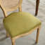 Chaises de salle à manger de style français avec cadre en bois d'hévéa massif et olive-2107313641