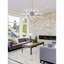 Luminaire suspendu unique à 10 lumières avec accents en cristal Francene-1385074863