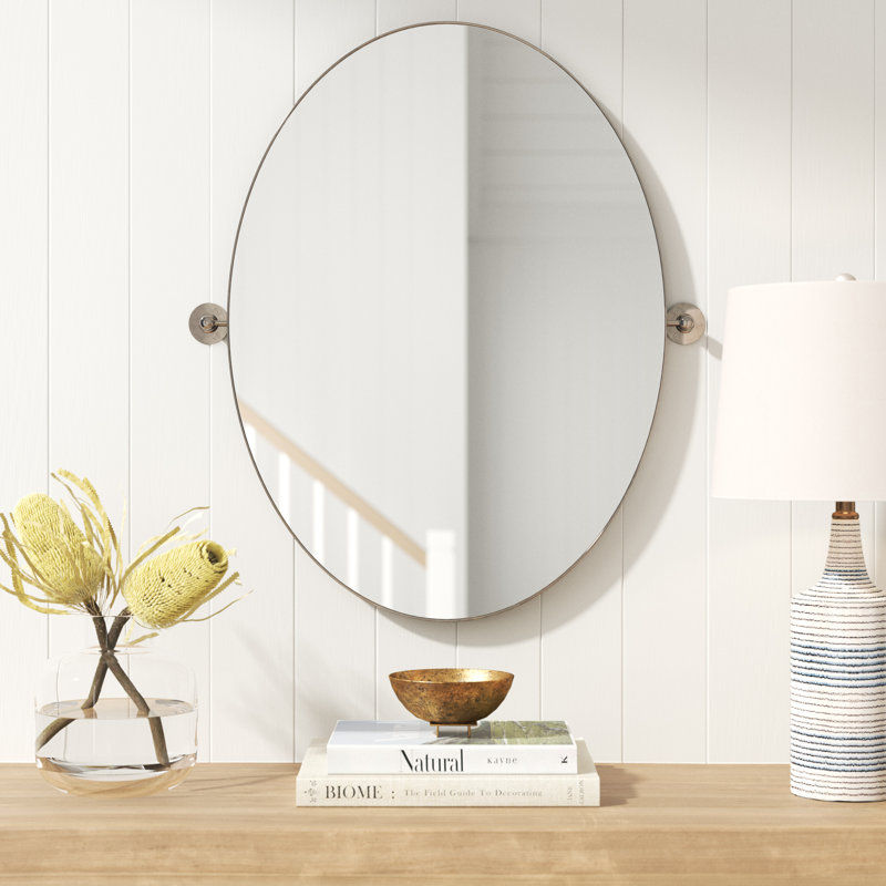 Hewitt Metal Oval Wall Mirror