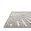 Tapis géométrique gris / ivoire en polypropylène tissé à la machine-1865675124