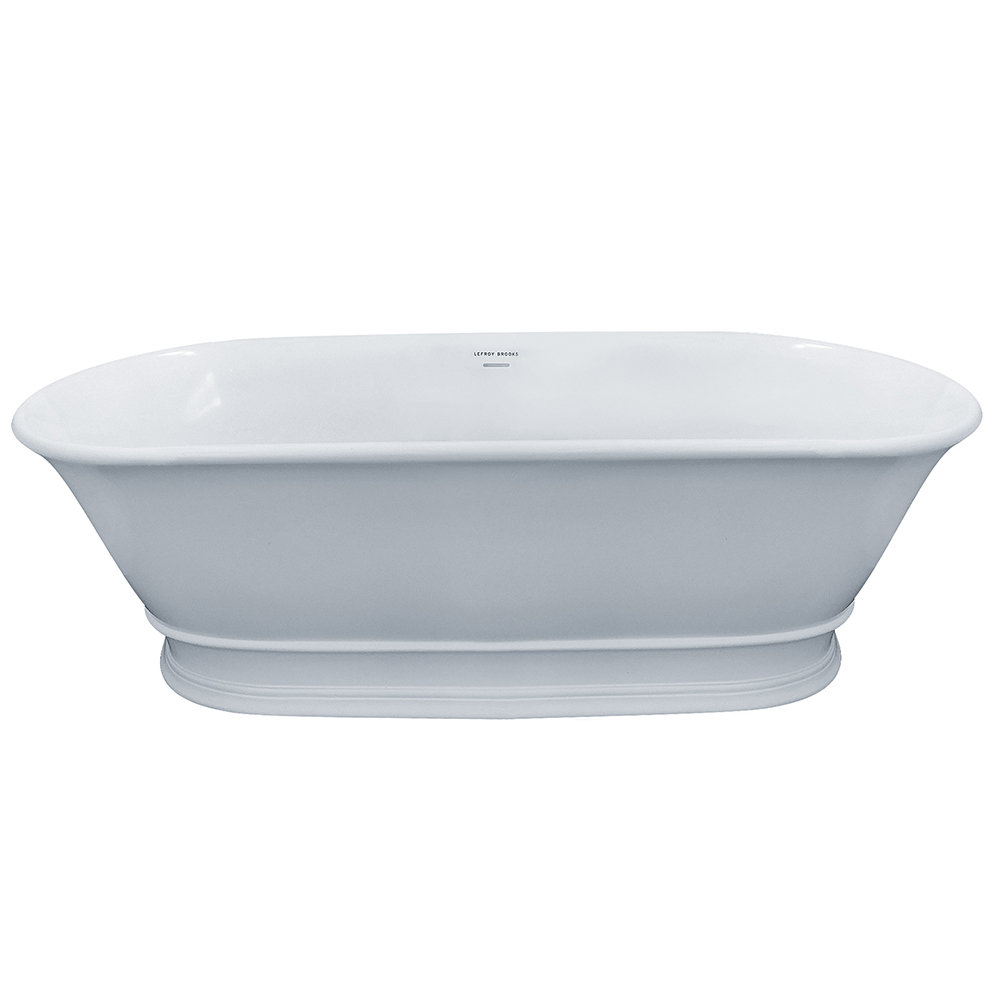Lefroy Brooks 69'' x 30'' Freestanding Soaking Solid Surface Bathtub