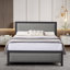Platform Bed Frame with Headboard and Footboard, Heavy-Duty Bed Frame with Metal Slats Support, Modern Fabric Upholstered Beds, No Box Spring Needed-451935276