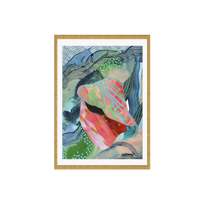 The Heart of the Matter by K'era Morgan, White, Gold Paper Single Picture Framed, 24" H x 18" W