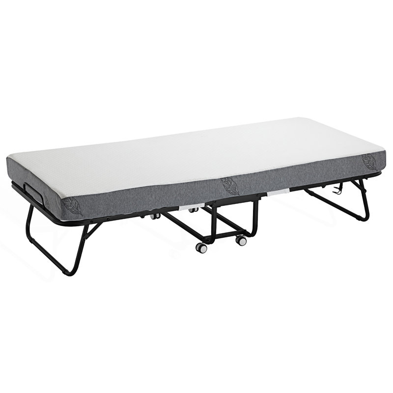 Lit simple pliant avec matelas 5 po