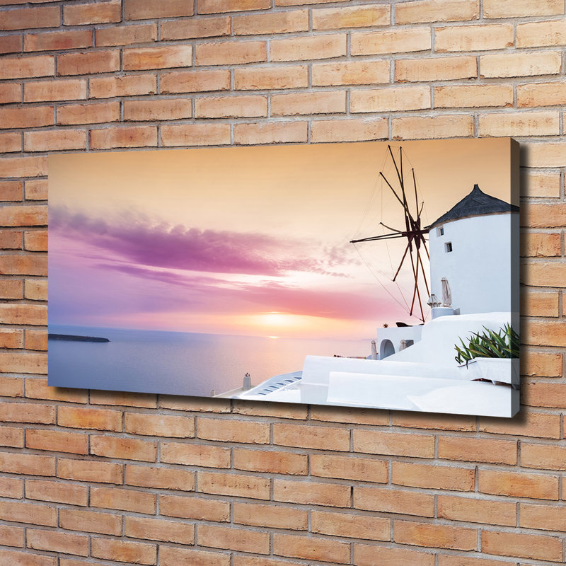 Santorini Greece - Wrapped Canvas Print