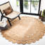 Round Jute/Sisal Natural Area Rug-1645668518