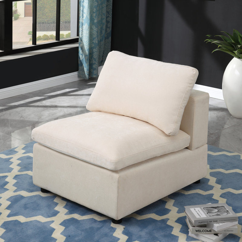 Canapé modulaire beige: construction modulaire pour un confort personnalisé