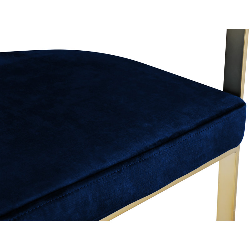Tabouret de comptoir 26,4 po Marcello, Velours marine