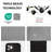 Blackout Small Door Curtain for Kitchen, Privacy Thermal Insulated Door Window Curtain for Classroom Window/Small Front Back Door/Office, 1 Panel-777614541-777614547