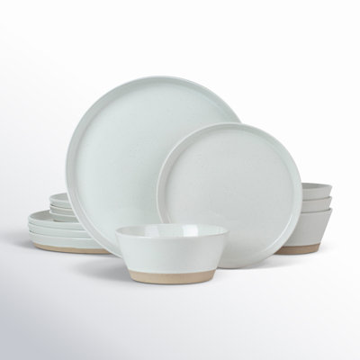 Lilwenn Stoneware Dinnerware - Set of 12