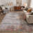 Swoosh Ivory / Sage Indoor Abstract Area Rug,Machine Washable,With Non-Slip Backing-531505158-532542998