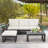 High-Density Polyethylene (HDPE) 4 - Person Seating Group with Cushions