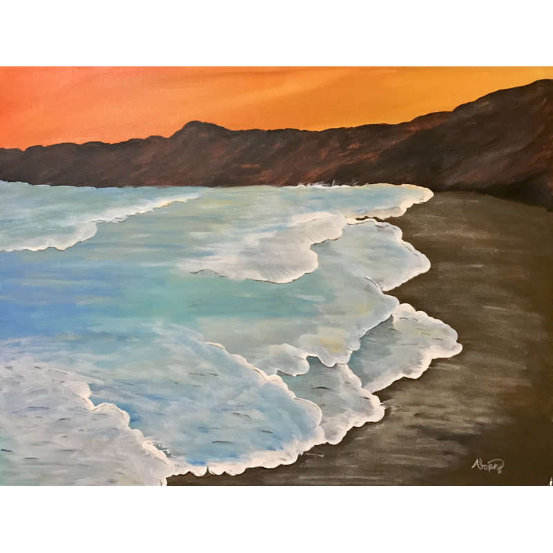 Fleurs d'eau par Alicia Lopez, H 25,25 po x l 31,25 po x P 0,875 po