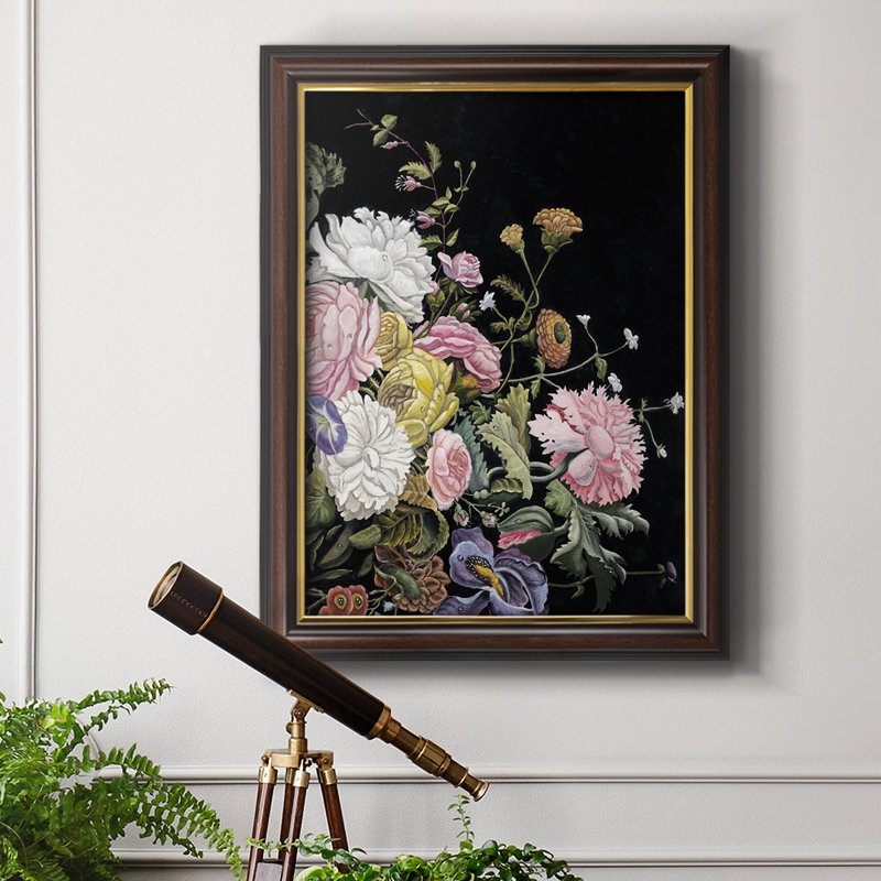AU CH CHU Diptyque baroque II - Peinture sur toile encadrée, H 20 po x l 16 po x P 2,5 po