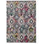 Tapis intérieur / extérieur ivoire / gris anthracite Kivett-641129096